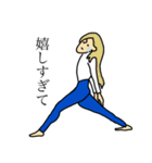 アクロバット喜怒哀楽ガール（個別スタンプ：3）