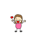 ぼくくん、わたしちゃん（個別スタンプ：21）