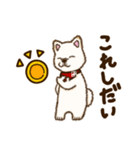 白柴犬ちびキャラスタンプ 第二弾（個別スタンプ：7）