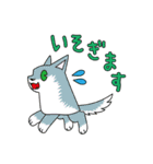 オレンジ色の犬となかまたち（個別スタンプ：8）