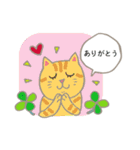 見やすい猫いろいろスタンプ【春】（個別スタンプ：2）
