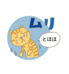 見やすい猫いろいろスタンプ【春】（個別スタンプ：32）