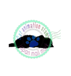 スタンプフレームで猫の可愛い仕草2-1（個別スタンプ：8）