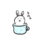 マグカップにウサギがいる生活3（個別スタンプ：28）