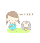 ハリネズミとおんなのこ 2（個別スタンプ：18）