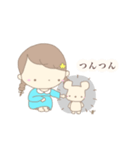 ハリネズミとおんなのこ 2（個別スタンプ：24）