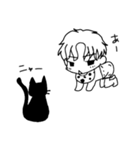 男の子と女の子と小人たち（個別スタンプ：6）