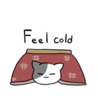 灰白トビ柄にゃんこ(英語)（個別スタンプ：24）