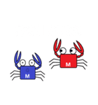 かにさんカップルスタンプ（個別スタンプ：30）