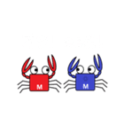 かにさんカップルスタンプ（個別スタンプ：31）