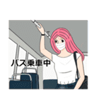 私は忙しいの！Ver. マスク着用（個別スタンプ：35）