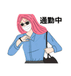 私は忙しいの！Ver. マスク着用（個別スタンプ：37）