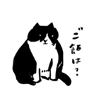 しろくろ猫は白黒分明 (日本語版)（個別スタンプ：24）