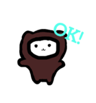 さるパンダ①（個別スタンプ：3）