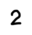 よっぴぃ数字（個別スタンプ：3）