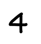 よっぴぃ数字（個別スタンプ：5）