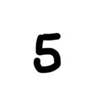よっぴぃ数字（個別スタンプ：6）
