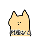 色猫の顔（個別スタンプ：5）