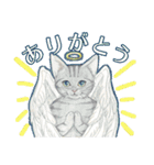 猫とネコのお友達シリーズ①～きのこと猫～（個別スタンプ：5）