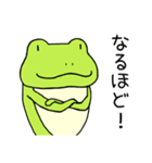 シンプル蛙（個別スタンプ：13）