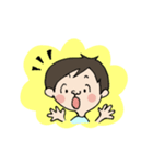 ショートカットママとおかっぱ娘（個別スタンプ：5）