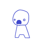 まるいひととしかくいひと（個別スタンプ：4）