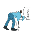 シンプルなゴルファースタイル（個別スタンプ：8）