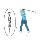シンプルなゴルファースタイル（個別スタンプ：24）