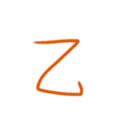 超シンプル過ぎる手書き漢字1文字スタンプ（個別スタンプ：26）