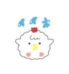 ふわもこなニワトリ。（個別スタンプ：1）