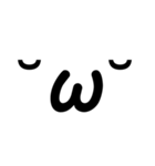 顔文字のみ①（個別スタンプ：17）