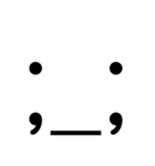 顔文字のみ①（個別スタンプ：26）