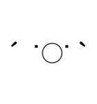 顔文字のみ①（個別スタンプ：27）
