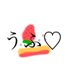 ショートケーキふわふわしてるぴょん（個別スタンプ：24）