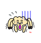 もじゃもこ犬の挨拶スタンプ（個別スタンプ：17）