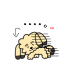 もじゃもこ犬の挨拶スタンプ（個別スタンプ：20）