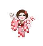 着物とモンペの碧ちゃん☘️感情編❤️（個別スタンプ：29）