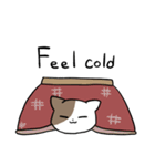 キジ白トビ柄にゃんこ(英語)（個別スタンプ：24）