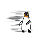 ペンギンさんのうごくスタンプ-欧文（個別スタンプ：3）