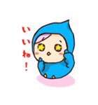 愛されアイコン屋の青いとりちゃん（個別スタンプ：3）