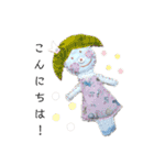 ハンドメイド人形のカワイイスタンプです！（個別スタンプ：4）