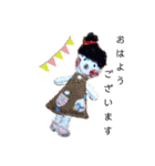 ハンドメイド人形のカワイイスタンプです！（個別スタンプ：8）