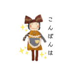 ハンドメイド人形のカワイイスタンプです！（個別スタンプ：22）