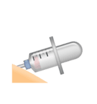 動く注射器のアニメーション（個別スタンプ：16）