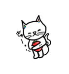 しろねこのにじ。（個別スタンプ：4）