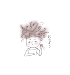 わたがしヘアーの子（個別スタンプ：1）