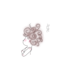 わたがしヘアーの子（個別スタンプ：4）