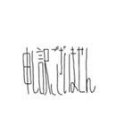 へん文字あいさつ（個別スタンプ：4）
