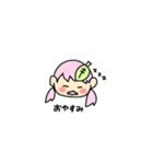さくらもちの擬人化（個別スタンプ：3）