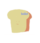 顔のバランスが悪いパン（個別スタンプ：1）